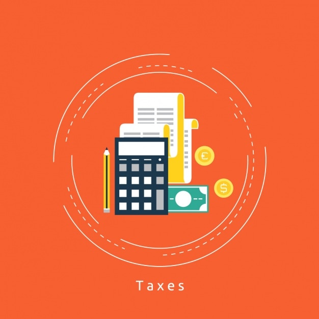 Taxes background design