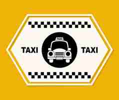 Бесплатное векторное изображение Графический дизайн такси