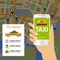 Taxi navigation map