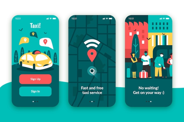 Taxi service onboarding app for mobile