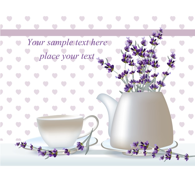 Vettore gratuito design tea background