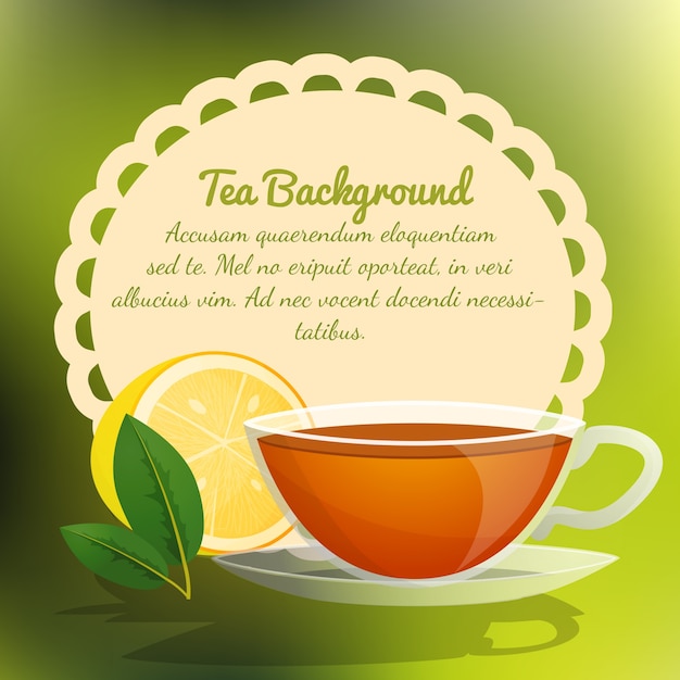 Free vector tea background design