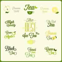 Free vector tea badges