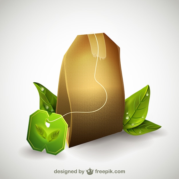 Tea bag illustration