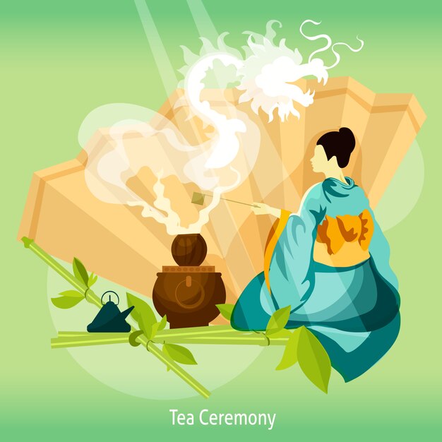 Фон чайной церемонии