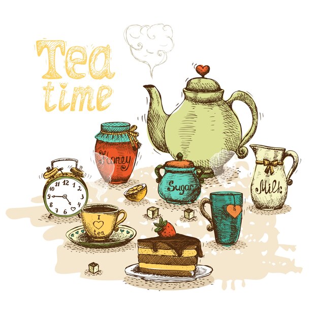 Tea time still life