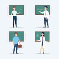 Free vector teacher pack