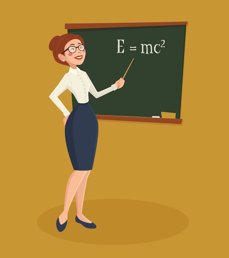 Free Vector teacher woman illustration 