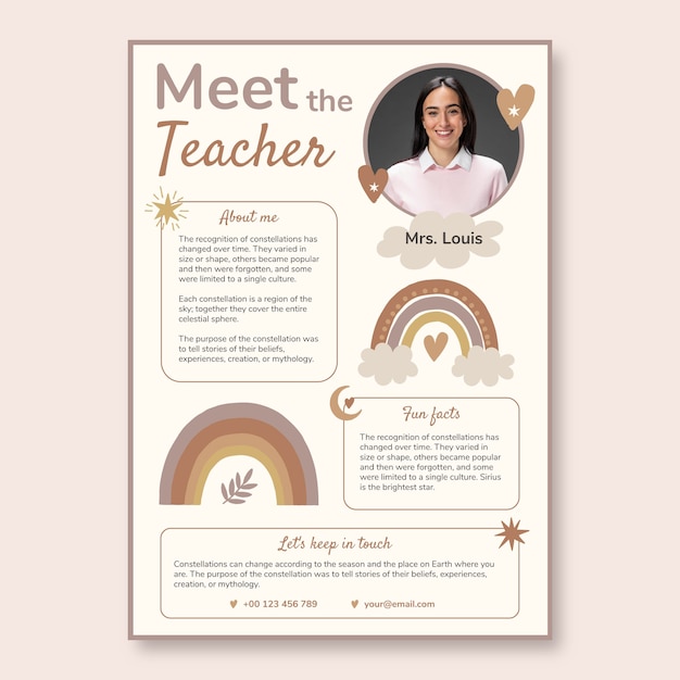Teacher worksheet template design