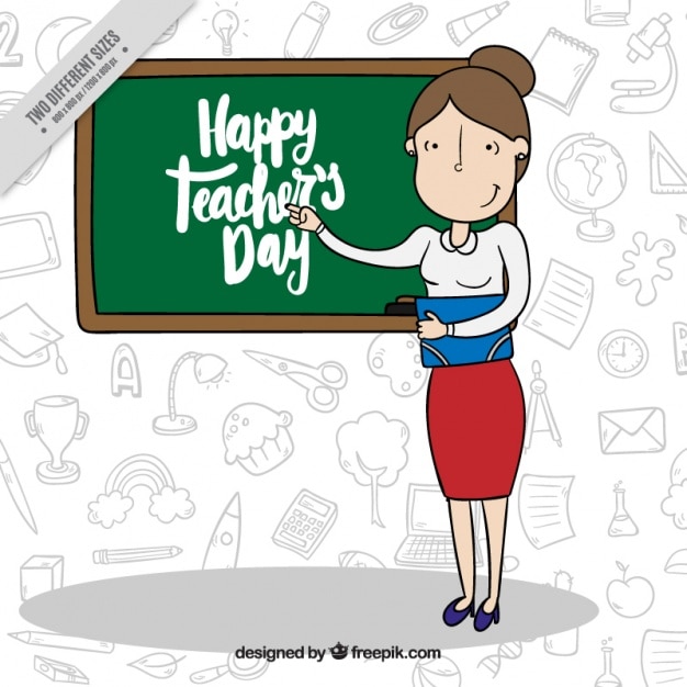 Free Vector teachers day background