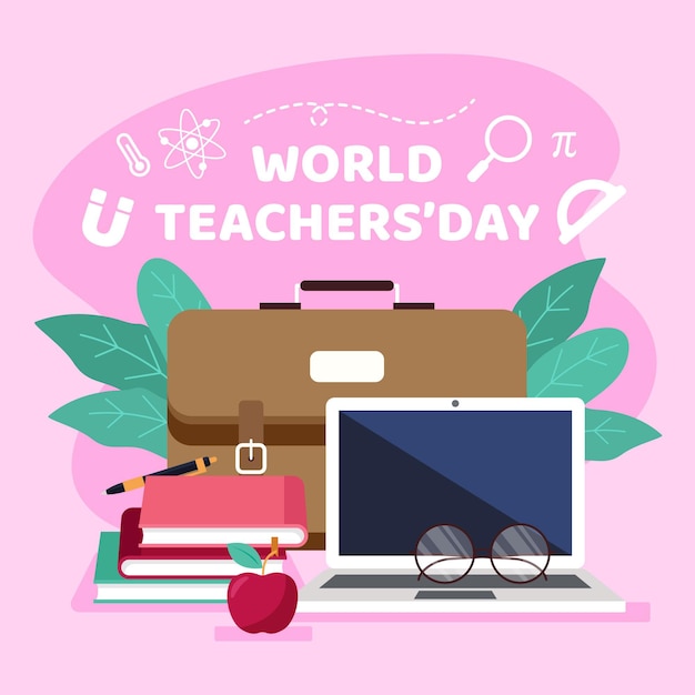 Teachers day illustration design