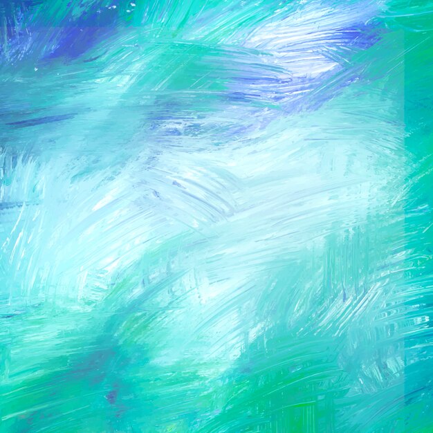 Teal abstract acrylic brush stroke textured background 