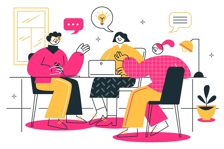 Free Vector team  concept illustration