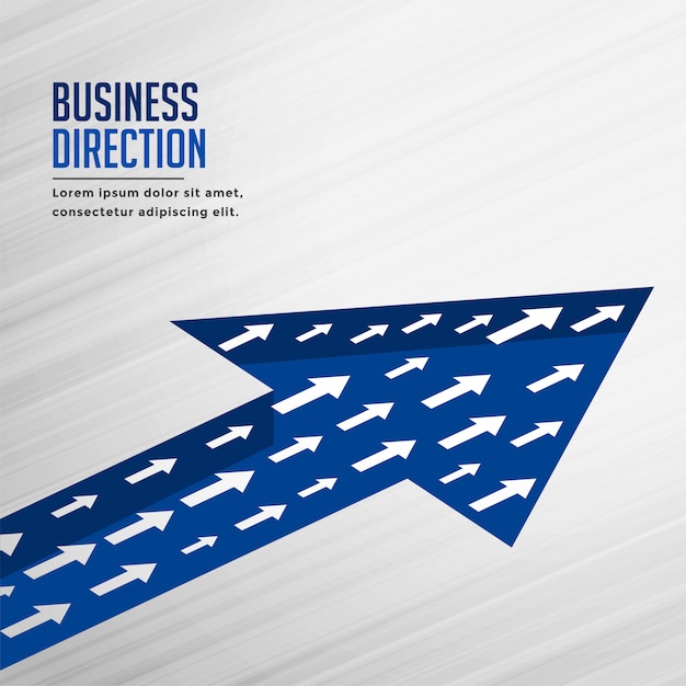 Free vector team growth arrow business background