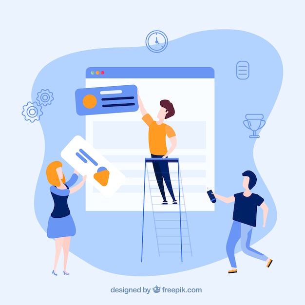 Team work business concept vector