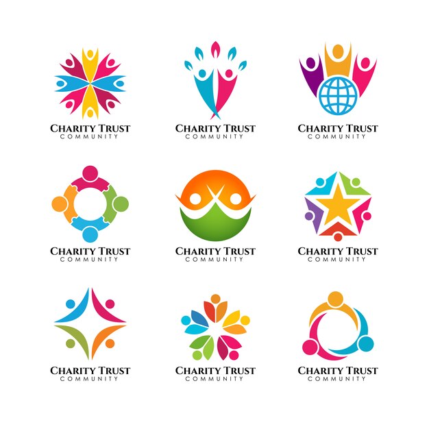 Premium Vector Teamwork And Community Logo Template