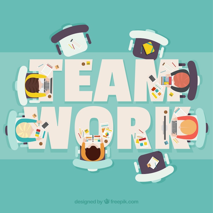 Free Vector teamwork concept design