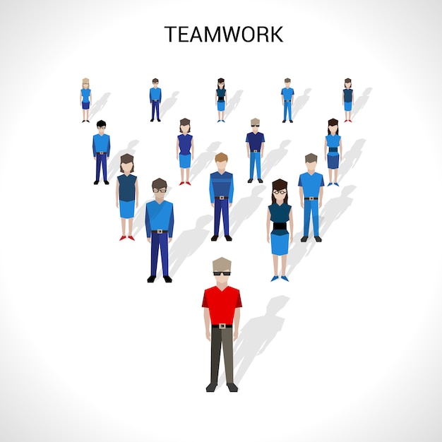 Free vector teamwork concept illustration