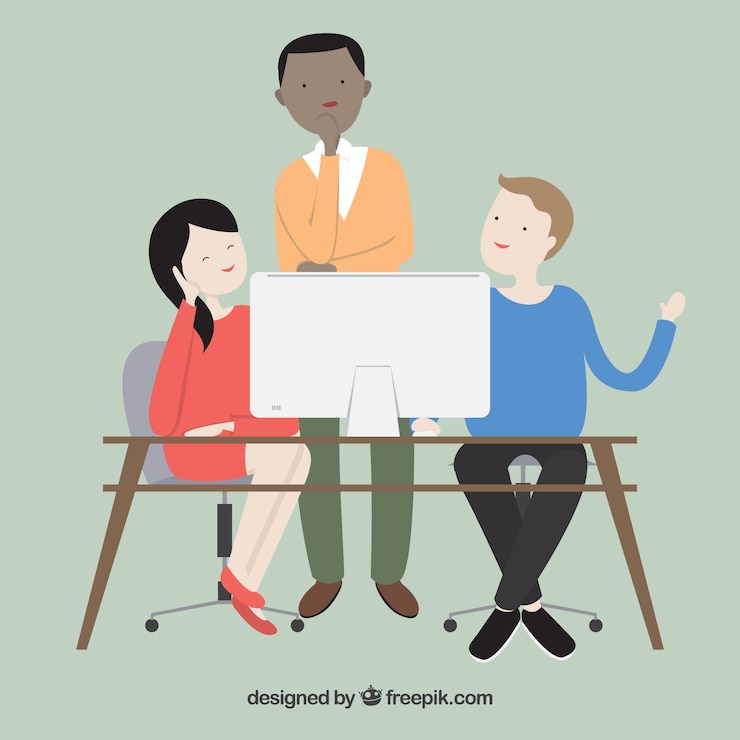 Free Vector teamwork concept