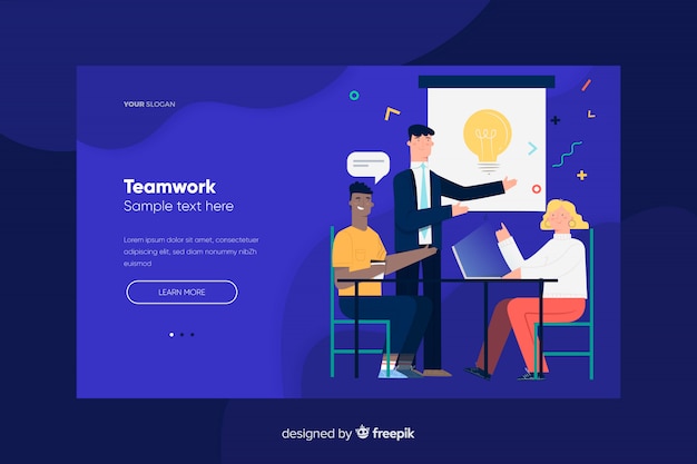 Teamwork landing page