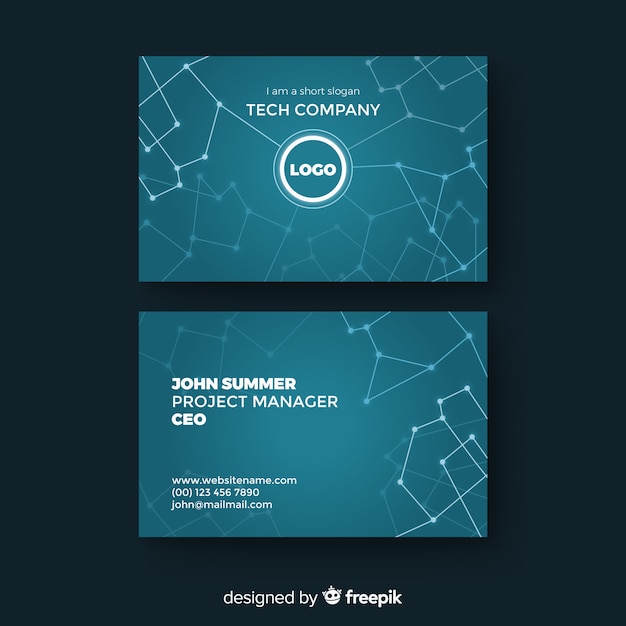 tech business card