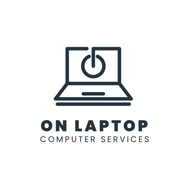 Tech computer logo template