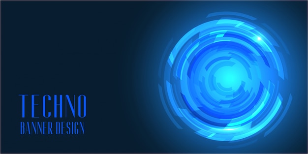 Techno style banner