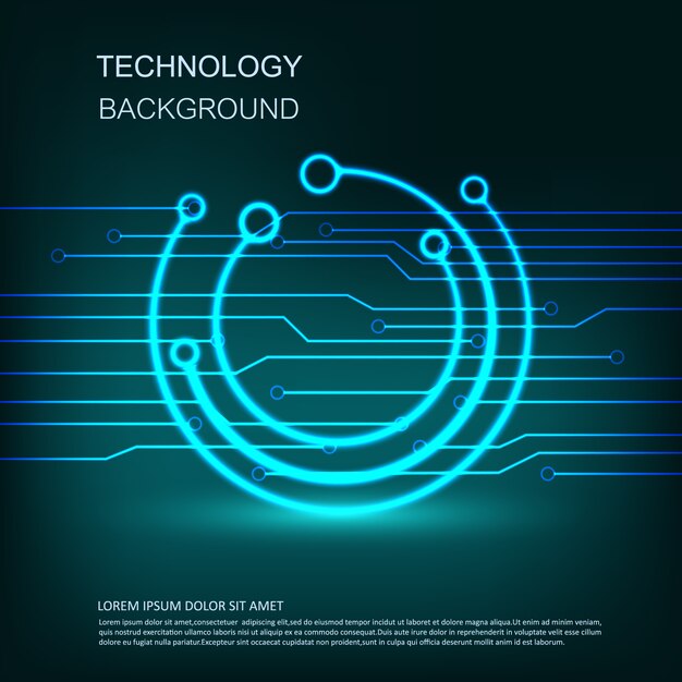 テクノロジック背景デザイン