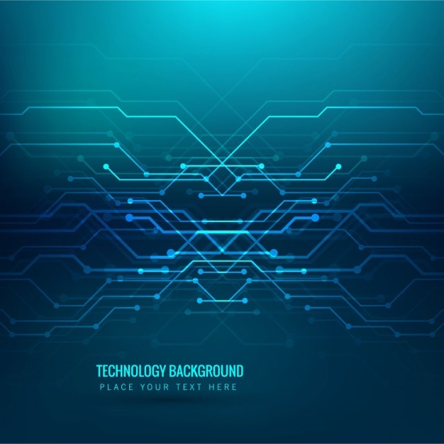 Free Vector technological background of abstract shapes