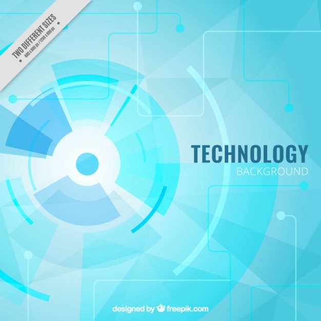 Technological background light blue