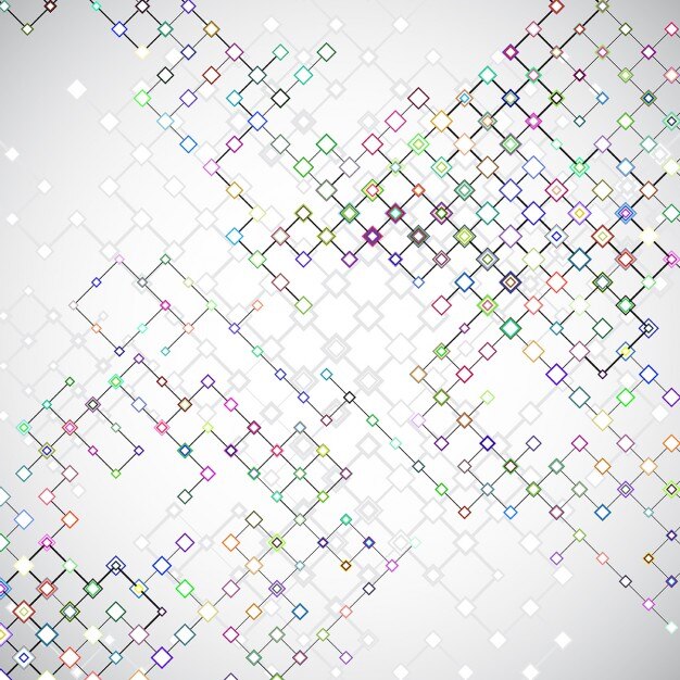 Free Vector technological background with links