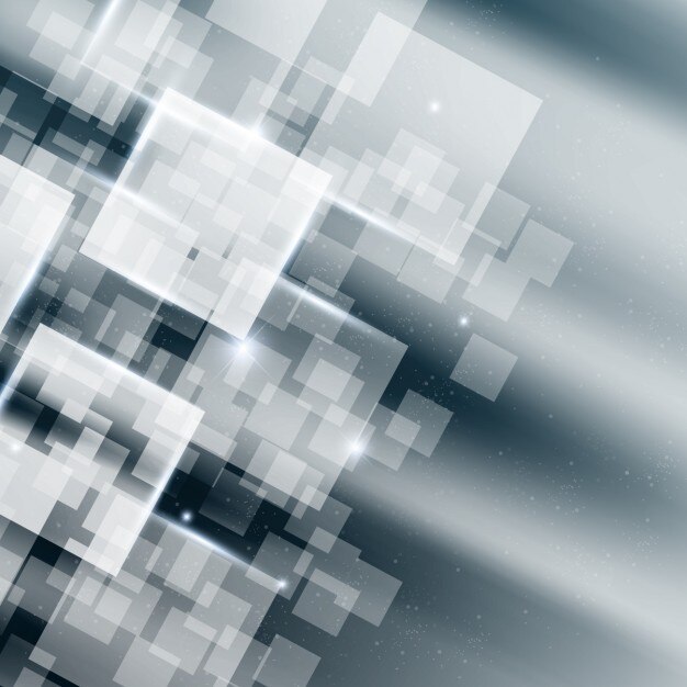 Free Vector technological background with modern bright squares