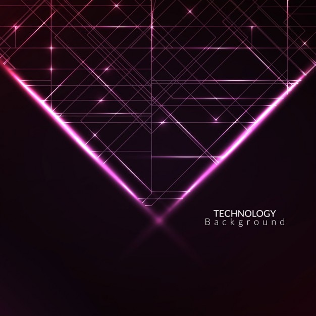 Technological background with pink lights