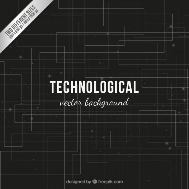 Free Vector technological black background