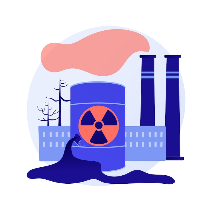 Free Vector technological disasters abstract concept