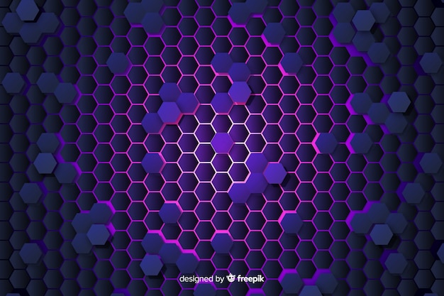 Technological honeycomb background