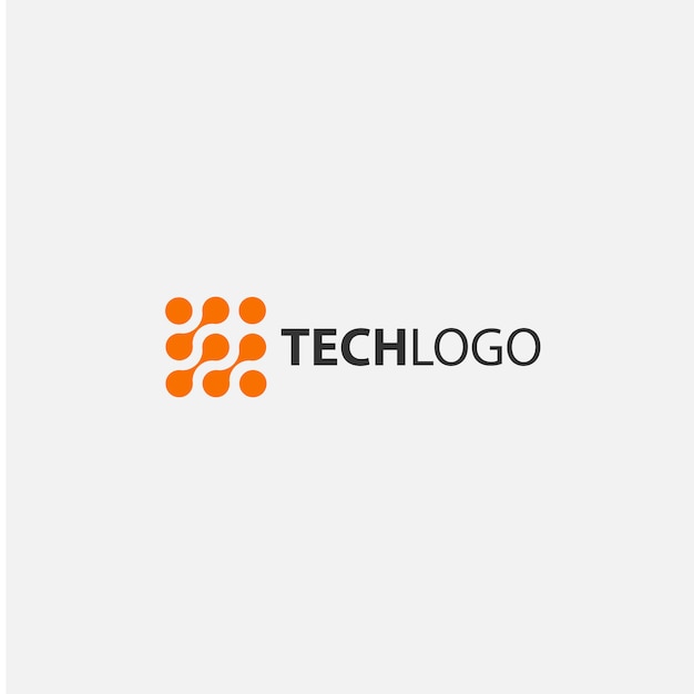 Free vector technological logo design