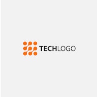 Vettore gratuito design del logo tecnologico