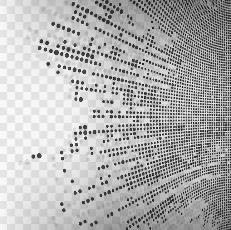 Free Vector technological style background with dots