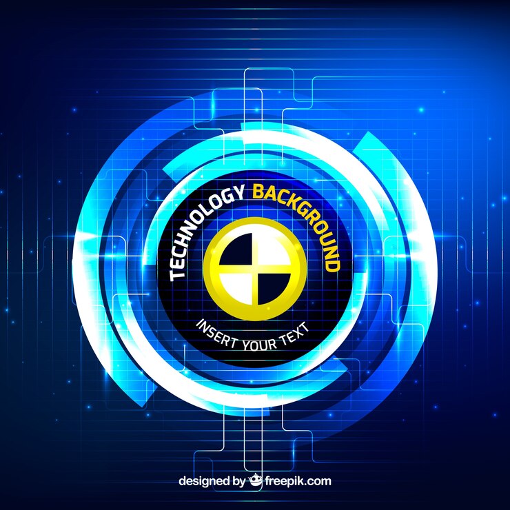 Free Vector technology background in abstract style