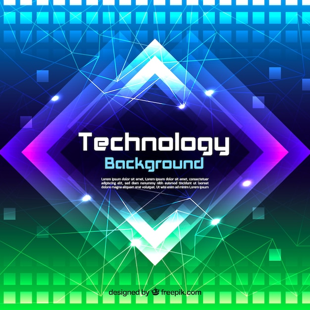 Technology background in abstract style