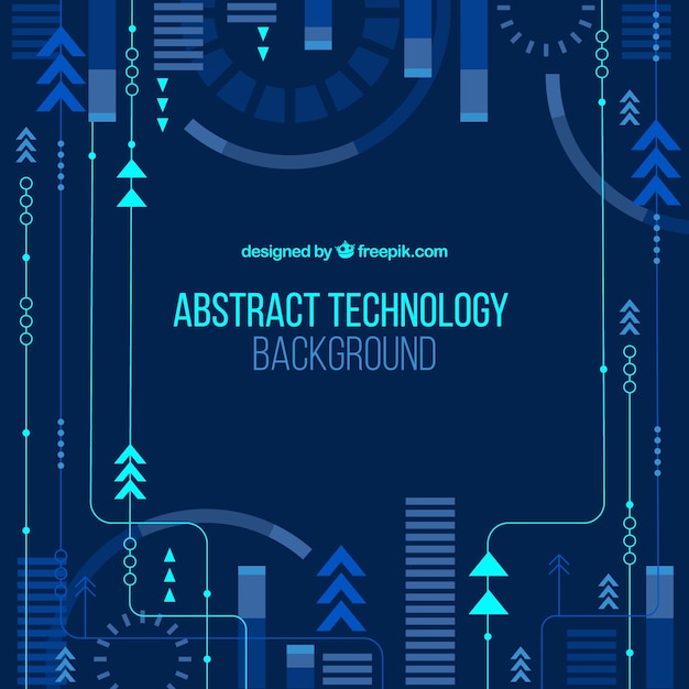 Technology background in abstract style