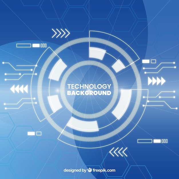 Vettore gratuito sfondo di tecnologia in stile astratto