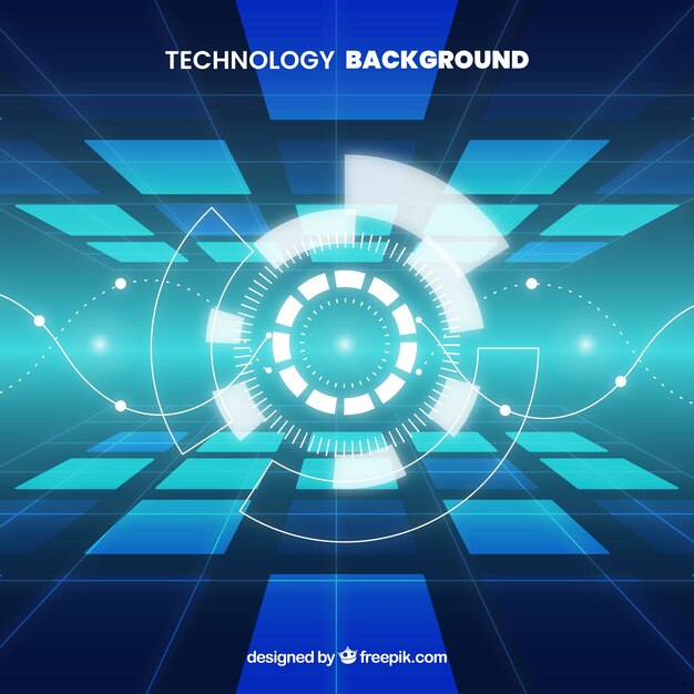 Technology background in abstract style