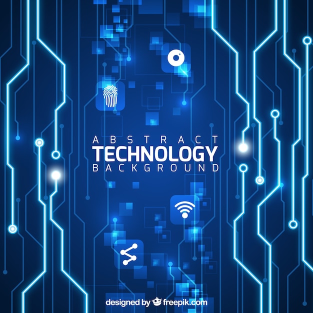 Technology background in abstract style