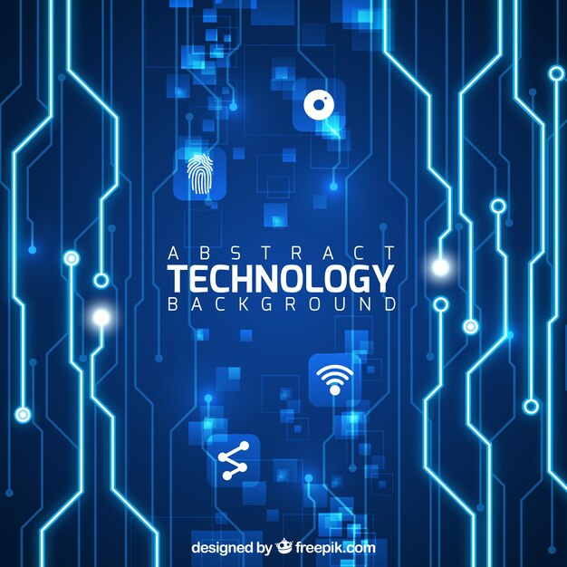 Technology background in abstract style