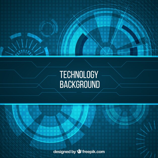 Technology background in abstract style