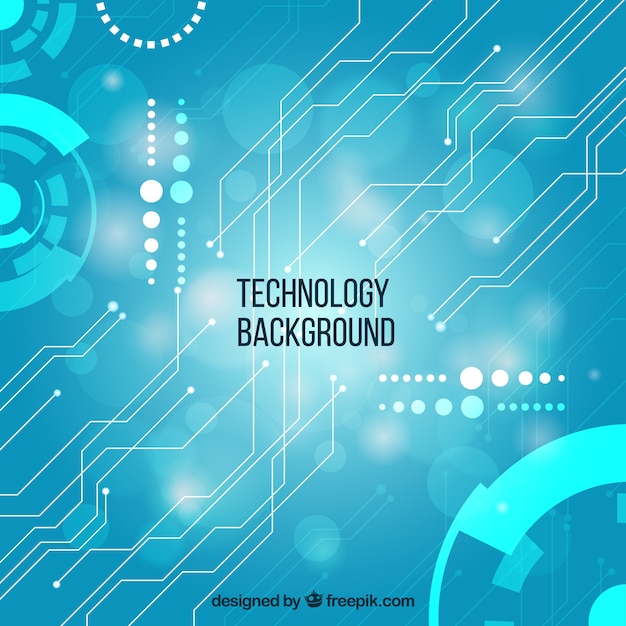 Sfondo di tecnologia in stile astratto