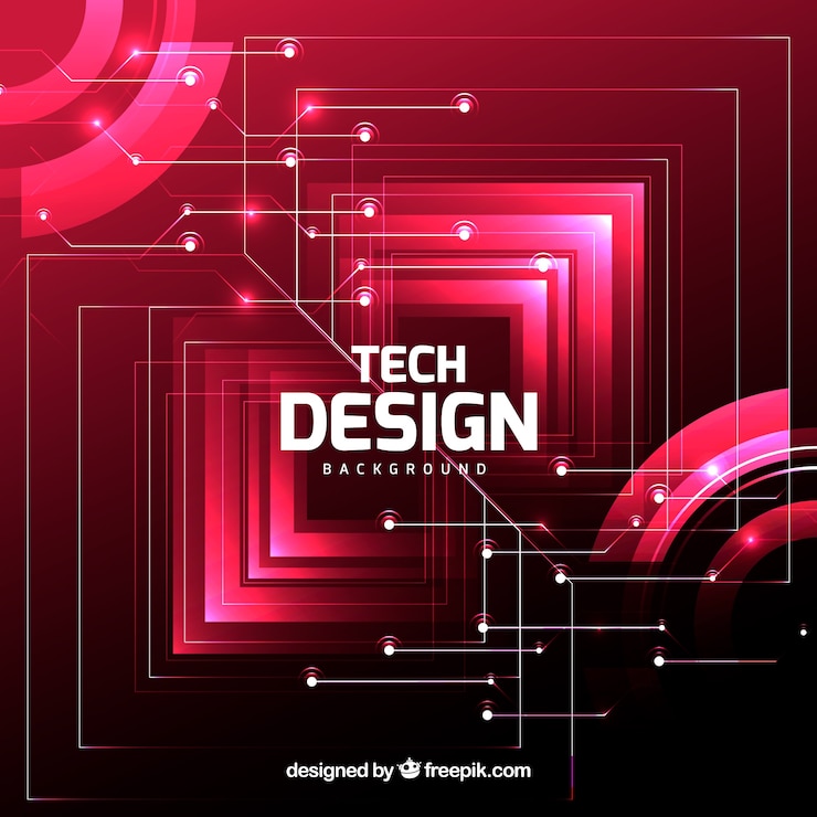 Free Vector technology background in abstract style