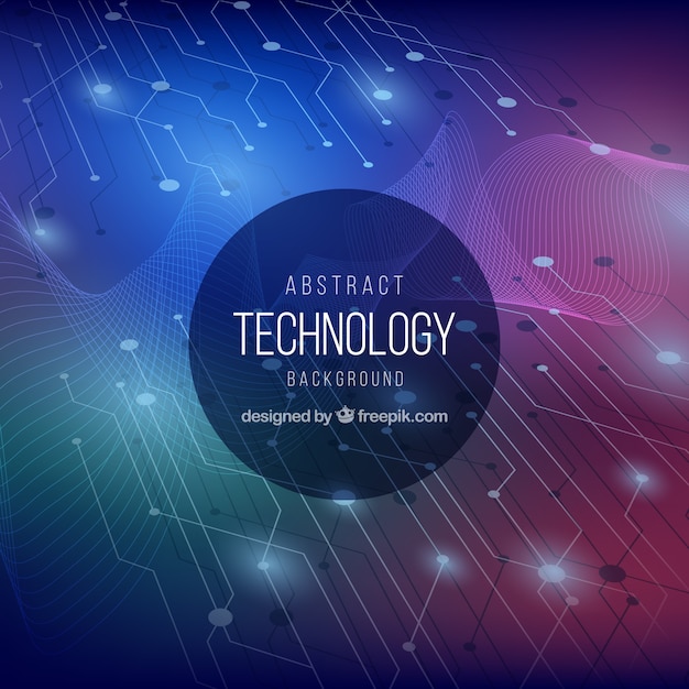 Technology background in abstract style